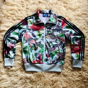 Adidas Rare Print Trefoil Stripe Track Jacket XS-S